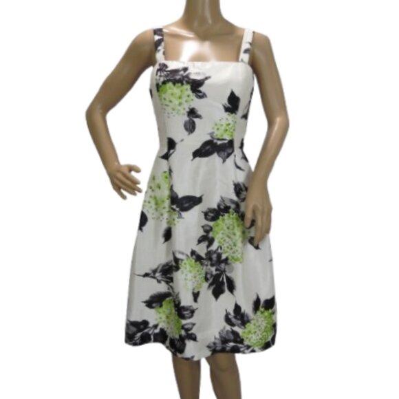 Laura Petites Floral Dress with Lime Green Bolero - Picture 4 of 9